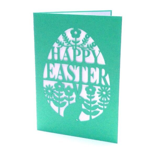 Karte Happy Easter Plotterdatei SVG DXF FCM – Bild 1