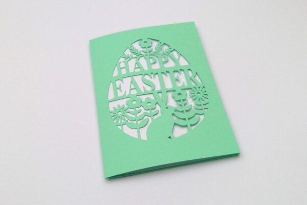 Karte Happy Easter Plotterdatei SVG DXF FCM – Bild 3