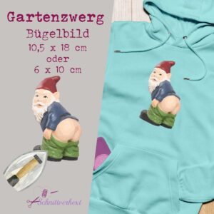 Bügelbild “Gartenzwerg”