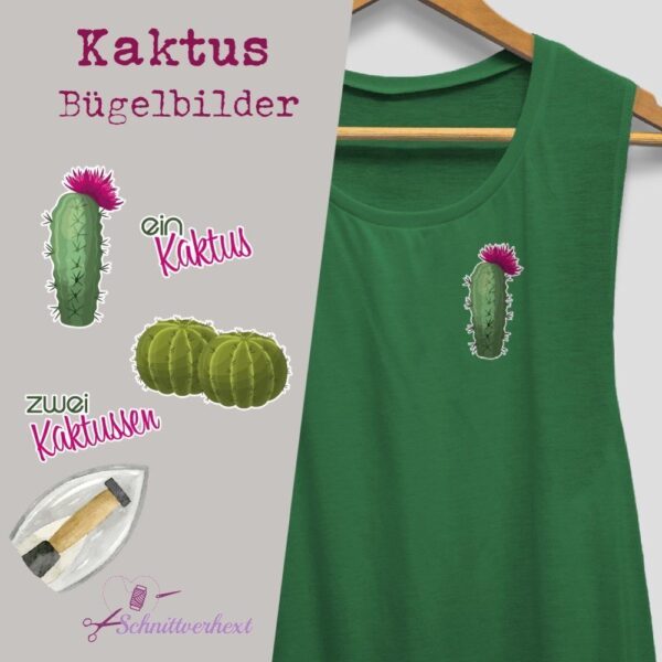 Bügelbilder “Kaktus” – Bild 1
