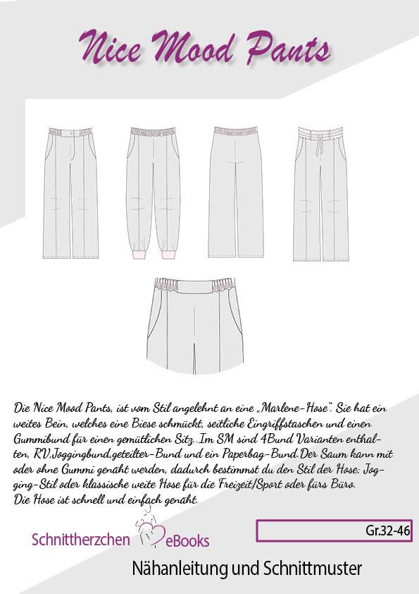 Geschützt: Nice Mood Pants – Gr. 32 – 46