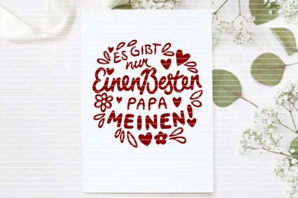 Nur einen besten Papa Plotterdatei SVG DXF FCM – Bild 4