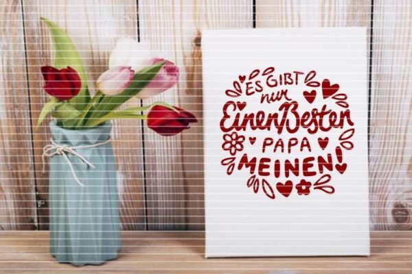 Nur einen besten Papa Plotterdatei SVG DXF FCM – Bild 2