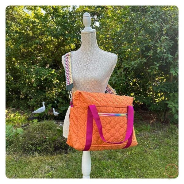 Steppstoff Quilty - orange – Bild 3