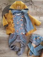 Samt-Steppstoff "Tokio" - ocker – Bild 2