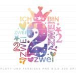 Zahl 2 Plotterdatei SVG DXF FCM – Bild 4