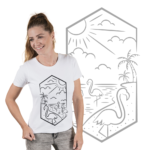 "Flamingos" SVG maritim