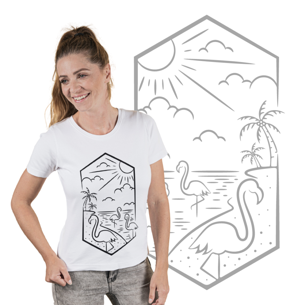 Flamingos Famafami SVG "Flamingos" SVG maritim – Bild 1