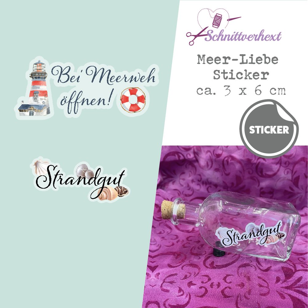 Meer Liebe Sticker Aufkleber - Meer Liebe – Bild 1