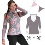 eBook Damen // Langarmshirt // Hoodie – AnniNanni Tollkragenshirt