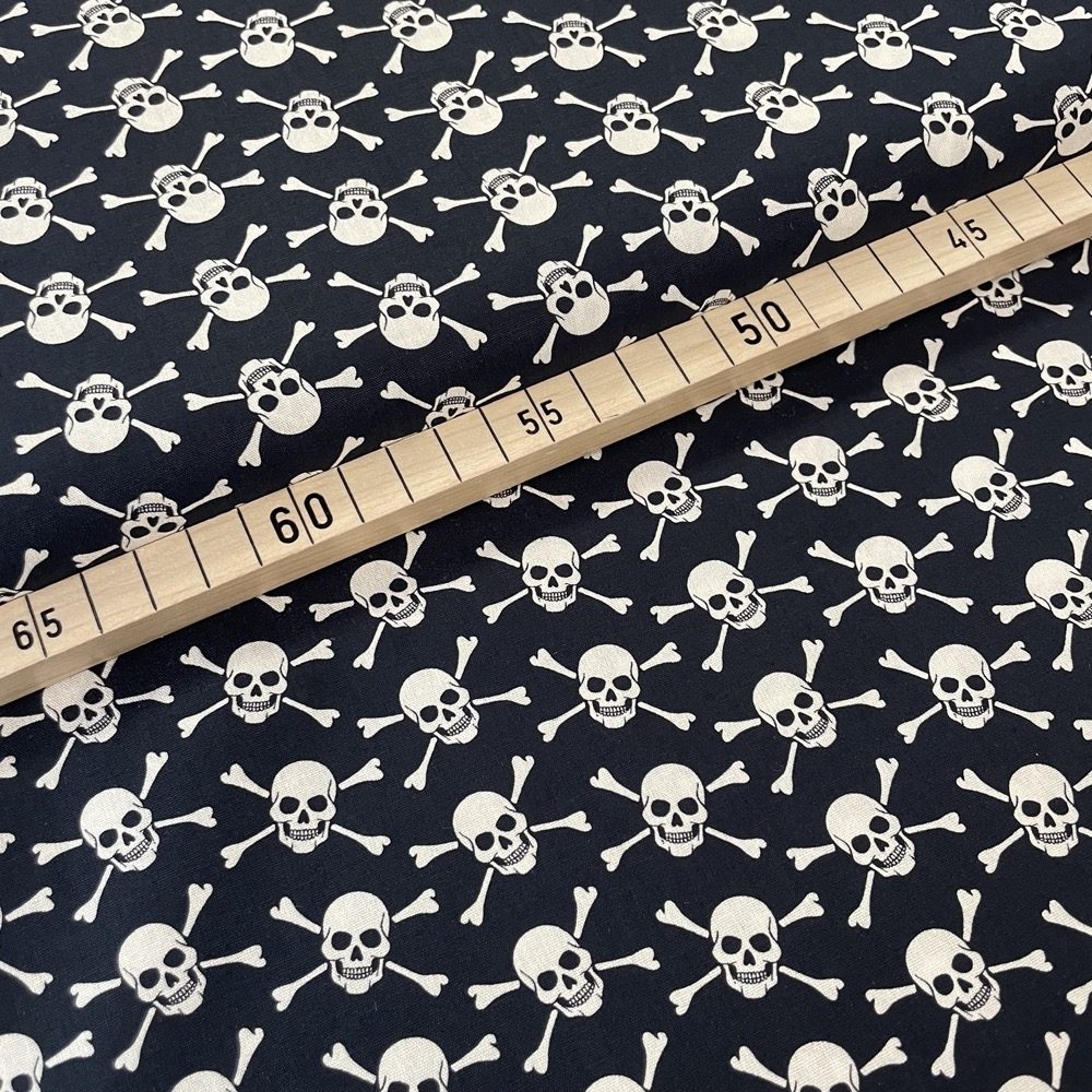 Baumwolle Totenköpfe Skulls Baumwolle Webware - Skulls – Bild 1