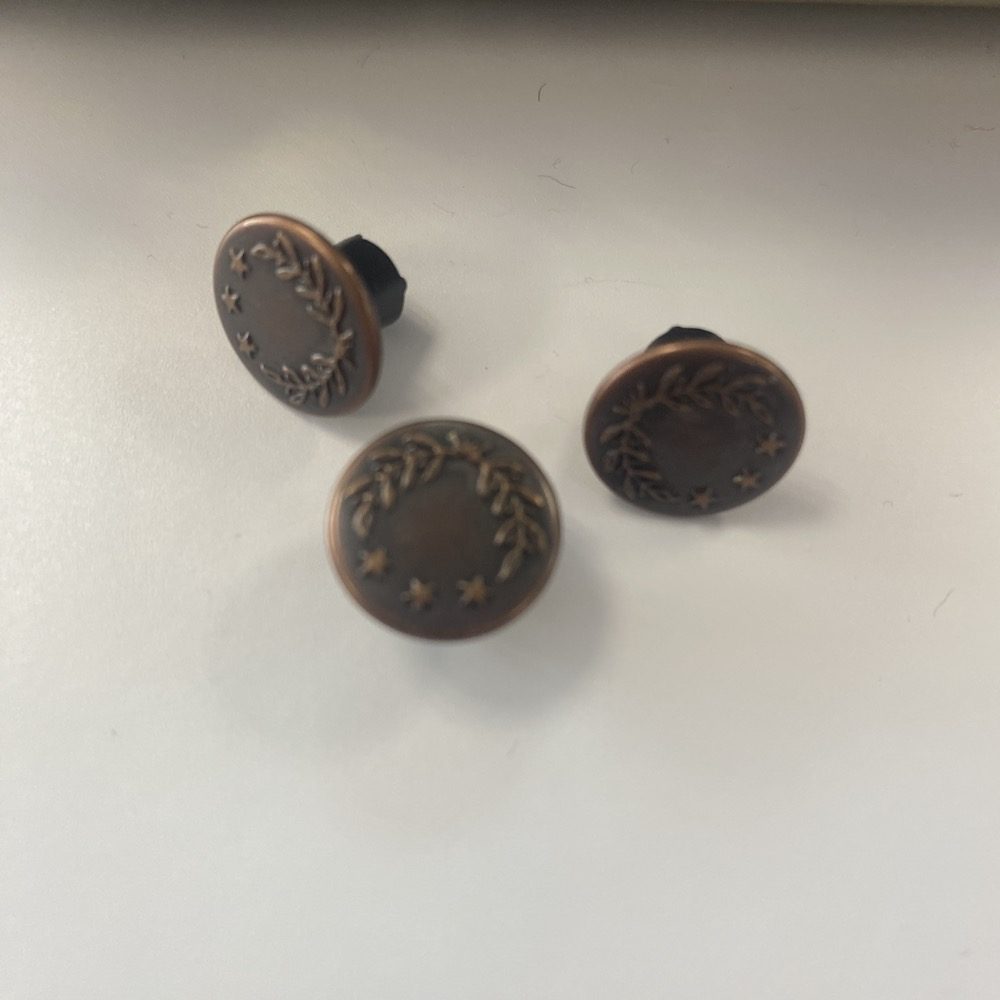 IMG_2176 Jeans Knopf - messing mit Sternen - 9 mm – Bild 1