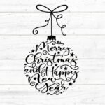 Merry Christmas Plotterdatei SVG DXF FCM