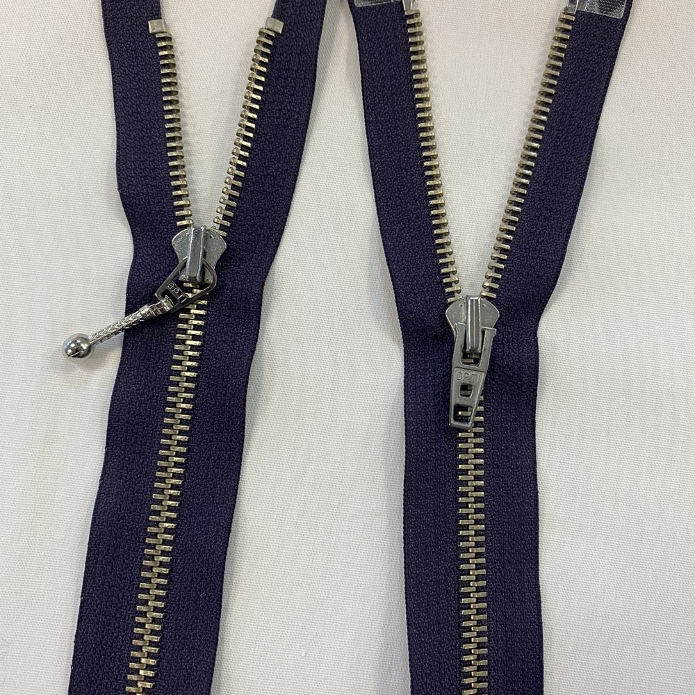 08_2-Wege Reißverschlüsse Reißverschluss metall - 2 Wege - 65 cm - (versch. Farben) – Bild 1