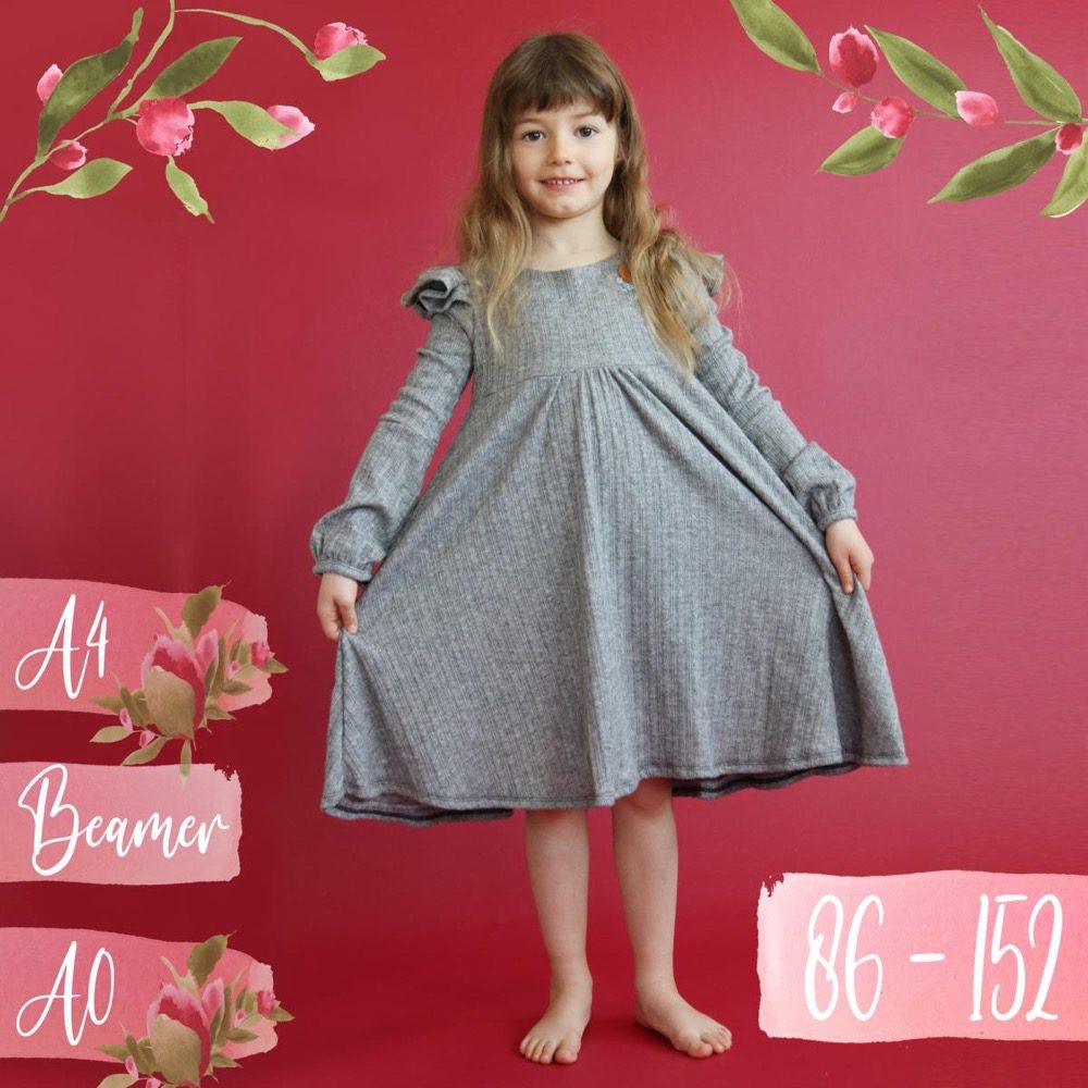 AnniNanni Mini Blumenkleid_16 eBook // Mini-Blumenkleid // Jerseykleid – Bild 1