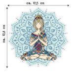 Bügelbilder “Lotussitz Mandala” – Bild 2