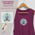 Bügelbilder “Lotussitz Mandala”