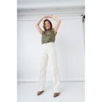 Stretch Jeans - ecru – Bild 2