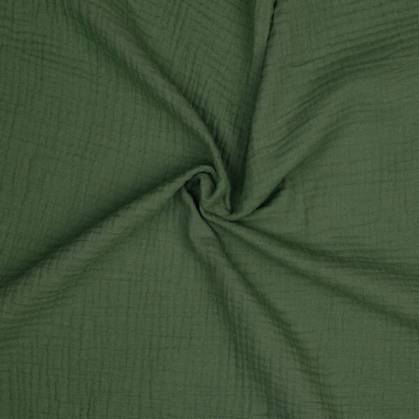 Musselin uni - pickle / khaki – Bild 1