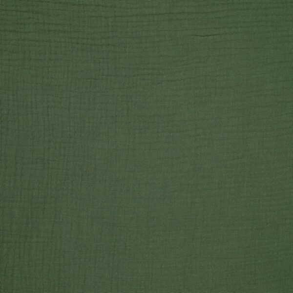 Musselin uni - pickle / khaki – Bild 3