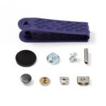 Nähfrei-Hosenhaken und Stege, 13mm, silberfarbig/brüniert – Bild 2