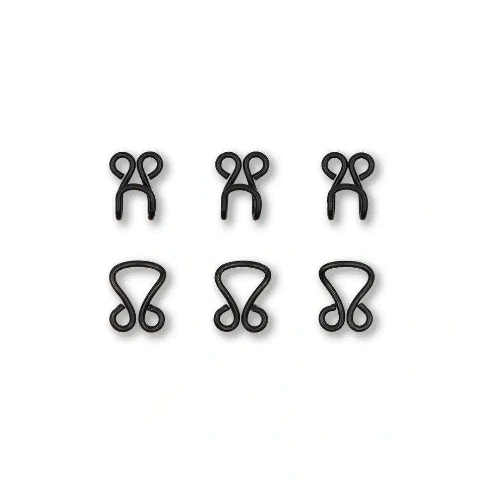 EPIM_610850_80343745991_12615490_F_A Miederhaken und -augen, Nr. 13, schwarz, Karte – Bild 1