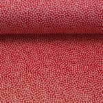 Baumwolle "Dottys" - weiß/rot