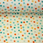 Baumwolle "Soto" - Tupfen - bunt/naturweiß - Swafing