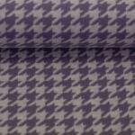 Jacquard Jersey "Xaver" - Hahnentritt - lila