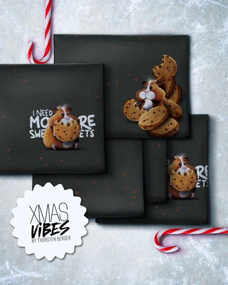 *REST* 64 x 155 cm - Xmas Vibes Kombistoff - French Terry - Swafing by Thorsten Berger – Bild 6