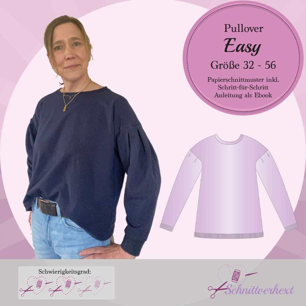 Geschützt: Pullover „Easy“ – Gr. 32 – 56