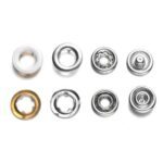 Baby Snap Jersey Druckknöpfe 20er Sets (80 Teile) - offen - B3 weiß