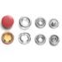 Baby Snap Jersey Druckknöpfe 20er Sets (80 Teile) - geschlossen - B1 signalrot