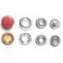 Baby Snap Jersey Druckknöpfe 20er Sets (80 Teile) - geschlossen - B1 signalrot