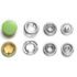 Baby Snap Jersey Druckknöpfe 20er Sets (80 Teile) - geschlossen - B44 hellgrün