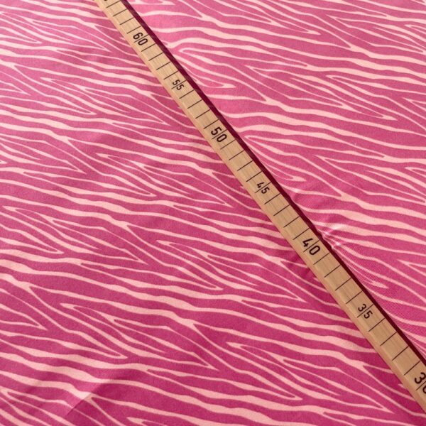 Baumwoll Jersey - Zebra - pink – Bild 2