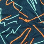 Baumwoll Jersey - Neon Abstract – Bild 3