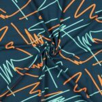 Baumwoll Jersey - Neon Abstract – Bild 4