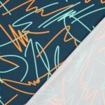 Baumwoll Jersey - Neon Abstract – Bild 5