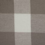 *REST* 54 x 150 cm Flanell "Aalen" - Karo - naturweiß/schlamm – Bild 2