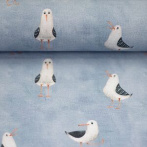 Jersey "Aurich" - Möwen - hellblau - Swafing