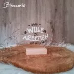 Biberwerke Mein Wille zu arbeiten