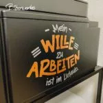 Biberwerke Mein Wille zu arbeiten