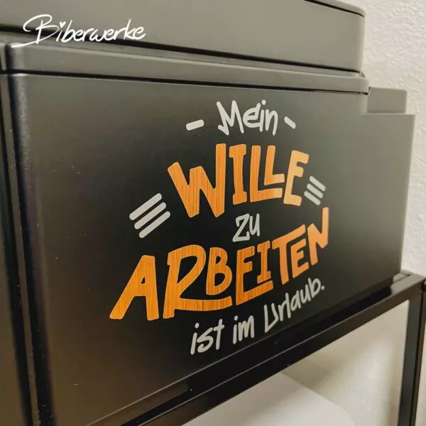 Biberwerke Mein Wille zu arbeiten