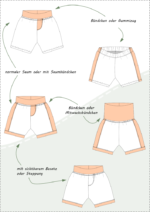 Babyshorts „Bobby“ mit Seitenstreifen Gr. 44-98, A4+A0/A1 – Bild 5