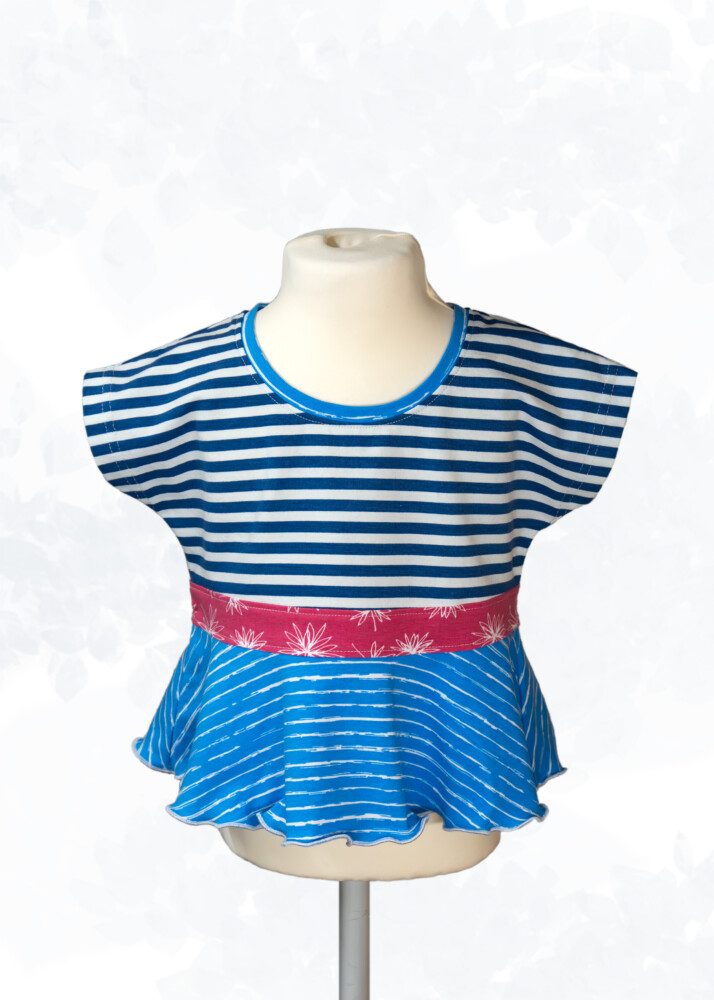 Sommerkleid und Shirt „Evina“ für Kinder Gr. 92-164, A4+A0 – Bild 2
