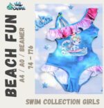 Schnittmuster Bademode * Swim Collection Beach Fun Girls * #Bikini #Badeanzug #Tankini Gr. 74-176