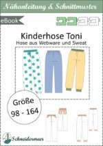 Toni Kinderhose mit Gummizug und Taschen Gr. 98-164, A4+A0 - Webware oder Sweat – Bild 13