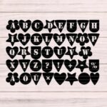 Wimpel abc Plotterdatei SVG DXF FCM – Bild 4