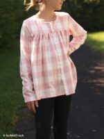 Flanell "Aalen" - Karo - naturweiß/rosa – Bild 2